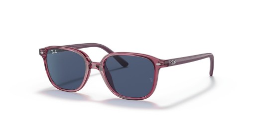 Ray-Ban RB9093S Leonard Børn XS (45 - 16) med Blå linser og Pink ramme Solbriller