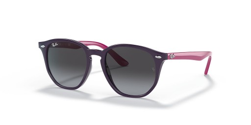 Ray-Ban RB9070S Kids S (46 - 16) med Grå linser og ramme Solbriller Violet