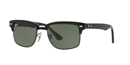 Ray-Ban RB4190 M (52 - 19) med Grønne linser og Sort ramme Solbriller