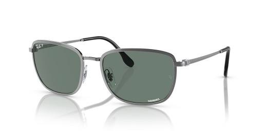 Ray-Ban RB3705 Chromance XL (57 - 19) med Grå linser og Sølv ramme Solbriller