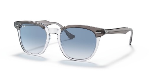 Ray-Ban RB2298F Hawkeye L (54 - 21) med Blå kontaktlinser og Solbriller Grå ramme