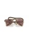 Ray-Ban RB9506S Aviator Kids L (52 - 14) med Brune linser og Guld ramme Solbriller