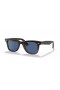 Ray-Ban RB2140CO Originale Wayfarer Horn L (50 - 22) med Blå linser og Tortoise frame Solbriller