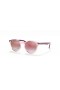 Ray-Ban RB9064S Børn XS (44 - 19) med Røde linser og Pink ramme Solbriller