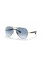 Ray-Ban RB3675 XL (58 - 14) med Blå linser og Sort ramme Solbriller