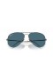 Ray-Ban RB8089 Aviator Titanium L (58 - 14) med Blå linser og Sølv ramme Solbriller