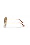 Ray-Ban RB3689 Aviator Metal-II-M (55 - 14) med Brune linser og Guld ramme Solbriller