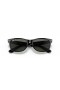 Ray-Ban RB2132F Nye Wayfarer Classic XL (58 - 18) med Grønne linser og Sort ramme Solbriller