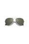 Ray-Ban RB3025 Aviator Spejl XL (58 - 14) med Grå linser og Sølv ramme Solbriller