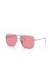 Ray-Ban RB3758 Ari Bio-Baseret L (56 - 16) med Pink glas og sølvramme Solbriller