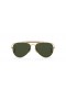 Ray-Ban RB3030 Outdoorsman | Luftfart Samling XL (58 - 14) med Grønne linser og Guld ramme Solbriller