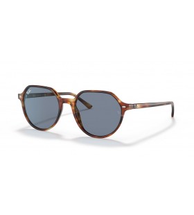 Ray-Ban RB2195 Thalia S (53 - 18) med BlÃ¥ linser og Brun ramme Solbriller