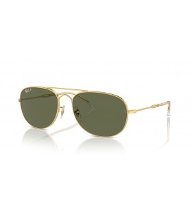 Ray-Ban RB3735 Bain Bro XXL (60 - 17) med Grønne linser og Guld ramme Solbriller