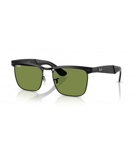 Ray-Ban RB3875 Wayfarer Deluxe-XXL (56 - 18) med GrÃ¸nne linser og Sort ramme Solbriller