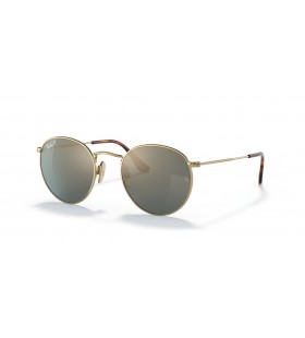 Ray-Ban RB8247 Runde Titanium S (50 - 21) med Blå linser og Guld ramme Solbriller