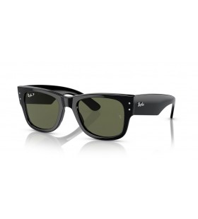 Ray-Ban RB0840S Mega Wayfarer M (51 - 21) med GrÃ¸nne linser og Sort ramme Solbriller