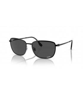 Ray-Ban RB3705 Chromance XL (57 - 19) med Grå linser og Sort ramme Solbriller