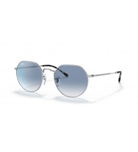 Ray-Ban RB3565 Jack L (53 - 20) med Blå linser og Sølv ramme Solbriller