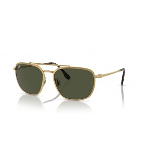 Ray-Ban RB3708 L (56 - 18) med Grønne linser og Guld ramme Solbriller