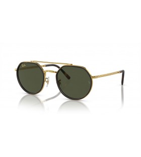 Ray-Ban RB3765 L (53 - 22) med Grønne linser og Guld ramme Solbriller
