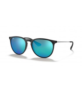 Ray-Ban RB4171 Erika Farve Mix M (54 - 18) med BlÃ¥ linser og Sort ramme Solbriller