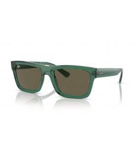 Ray-Ban RB4396F Warren Bio-Baseret XL (57 - 20) med Brune linser og Grøn ramme Solbriller