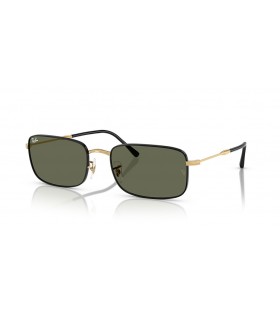 Ray-Ban RB3746 XL (56 - 20) med Grønne linser og Sort ramme Solbriller