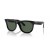 Ray-Ban RBR0502SF Wayfarer Omvendt M (53 - 20) med GrÃ¸nne linser og Sort ramme Solbriller