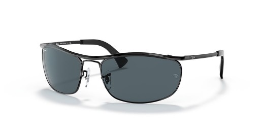 Ray-Ban RB3119 Olympische M (62 - 19) met Blauwe lenzen en Zwart frame Zonnebrillen