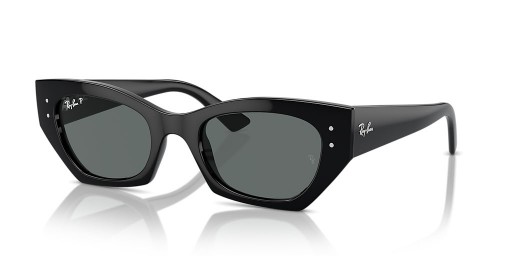 Ray-Ban RB4430 Zena Bio-Based M (52 - 22) met Grijze lenzen en Zwart frame Zonnebrillen