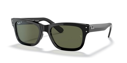 Ray-Ban RB2283 Burbank XL (55 - 20) met Groene lenzen en Zwart frame Zonnebrillen