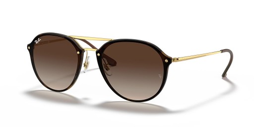 Ray-Ban RB4292N Blaze Dubbele Brug XL (61 - 14) met Bruine lenzen en Schildpad frame Zonnebrillen