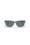Ray-Ban RB2132F Nieuwe Wayfarer Classic M (55 - 18) met Blauwe lenzen en Grijs frame Zonnebrillen