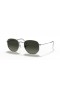 Ray-Ban RB3548N Zeshoekige Flatscreen-Objectieven M (51 - 21) met Grijze lenzen en Zilver frame Zonnebrillen
