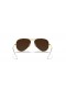 Ray-Ban RB3025 Aviator Flash Lenzen XL (58 - 14) met Groene lenzen en Goud frame Zonnebrillen