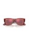 Ray-Ban RB0840S Mega Wayfarer M (51 - 21) met Rode lenzen en Roze frame Zonnebrillen