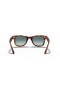 Ray-Ban RB4340 Wayfarer Gemak M (50 - 22) met Blauwe lenzen en Schildpad frame Zonnebrillen
