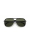 Ray-Ban RB2198 Bill M (60 - 14) met Groene lenzen en Zwart frame Zonnebrillen