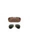 Ray-Ban RB3025 Aviator | Luchtvaart Collectie XL (58 - 14) met Groene lenzen en Goud frame Zonnebrillen