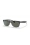 Ray-Ban RB2132 New Wayfarer Classic M (55 - 18) met Groene lenzen en Zwart frame Zonnebrillen