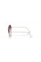 Ray-Ban RB9506S Aviator Kinderen L (52 - 14) met Paarse lenzen en Roze frame Zonnebrillen