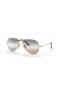 Ray-Ban RB3689 Bi-Gradient L (58 - 14) met Blauwe lenzen en Goud frame Zonnebrillen