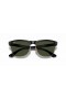 Ray-Ban RB4175 Clubmaster Oversized L (57 - 16) met Groene lenzen en Zwart frame Zonnebrillen
