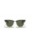 Ray-Ban RB3507 Clubmaster Aluminium L (51 - 21) met Groene lenzen en Zwart frame Zonnebrillen
