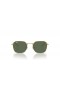 Ray-Ban RB9594S Kinderen XL (49 - 19) met Groene lenzen en Goud frame Zonnebrillen