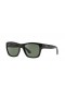 Ray-Ban RB4194 L (53 - 17) met Groene lenzen en Zwart frame Zonnebrillen