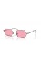 Ray-Ban RB3728 Yevi Bio-Based L (55 - 18) met Roze lenzen en Zilver frame Zonnebrillen