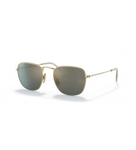 Ray-Ban RB8157 Frank Titanium S (51 - 20) met Blauwe lenzen en Goud frame Zonnebrillen