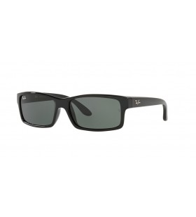 Ray-Ban RB4151 XL (59 - 17) met Groene lenzen en Zwart frame Zonnebrillen