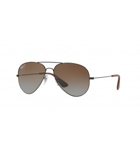 Ray-Ban RB3558 L (58 - 14) met Bruine lenzen en Zwart frame Zonnebrillen